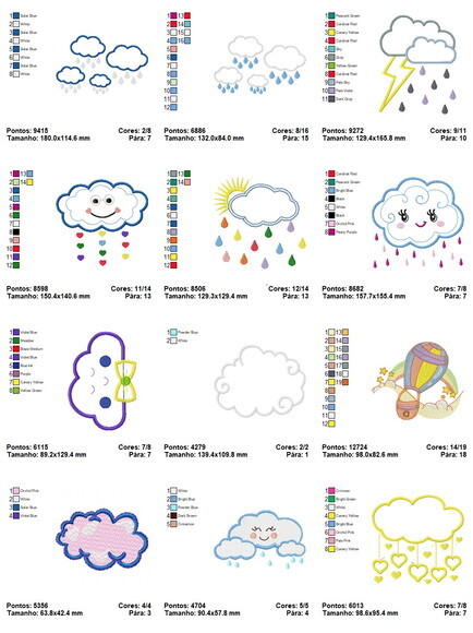 Pacote de Matrizes Bordado Infantil