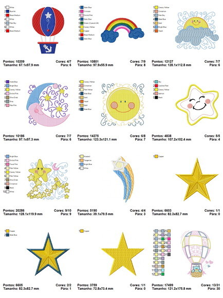 Pacote de Matrizes Bordado Infantil
