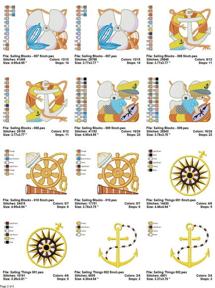 Pacote de Matrizes Náutico Infantil