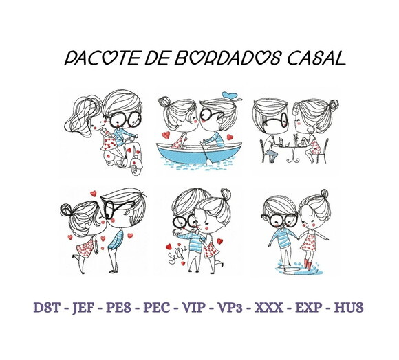Pacote Matriz Bordado Casal Fofo