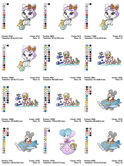 Pacote Matrizes Bordado Infantil Bebê