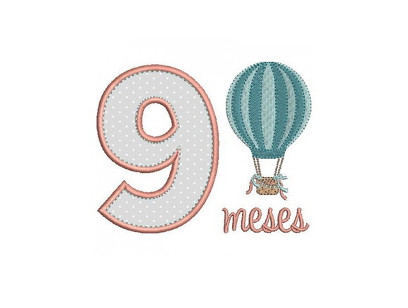 Pacote Matriz De Bordados Mesversários Meninas 1 À 11