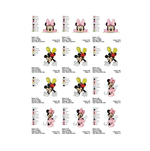 Pacote Matrizes Mickey Baby