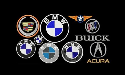 250 Matrizes de Bordado Logomarcas de Carros