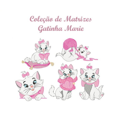 Coleção Matrizes de Bordado Gatinha Marie