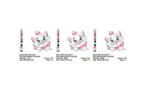 Coleção Matrizes de Bordado Gatinha Marie