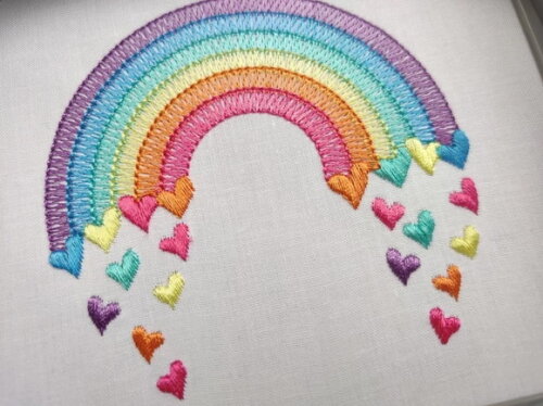 Matriz Bordado Arco Íris Infantil