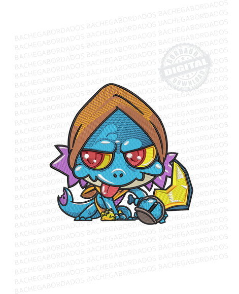 Matriz Bordado Baby Slark Dota 2