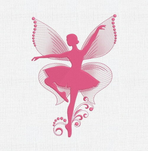 Matriz Bordado Bailarina 3d