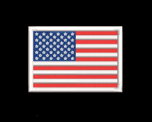 Matriz Bordado Bandeira Americana Arquivo Digital