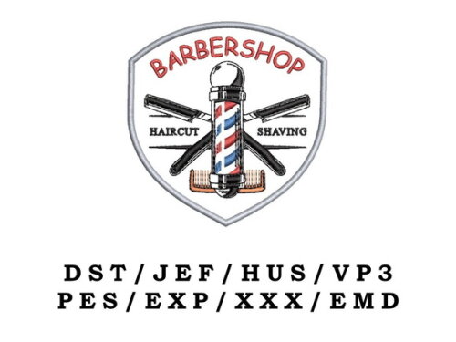Matriz Bordado Barbershop 2