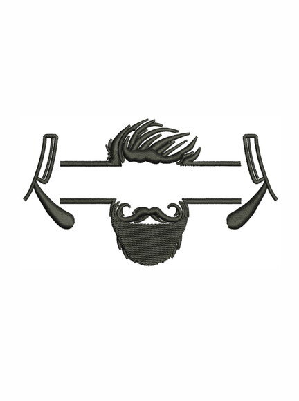 Matriz Bordado Barbershop para Montagem