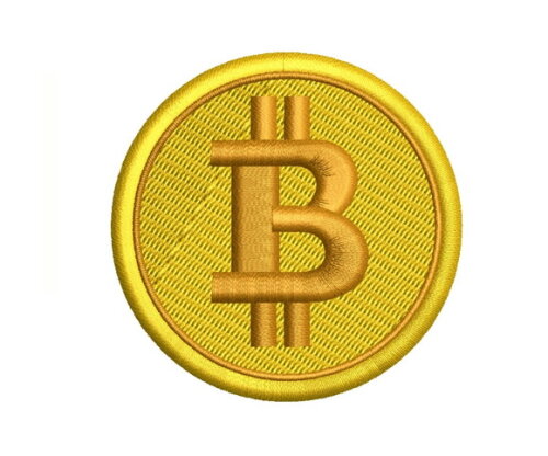 Matriz Bordado Bitcoin Moeda
