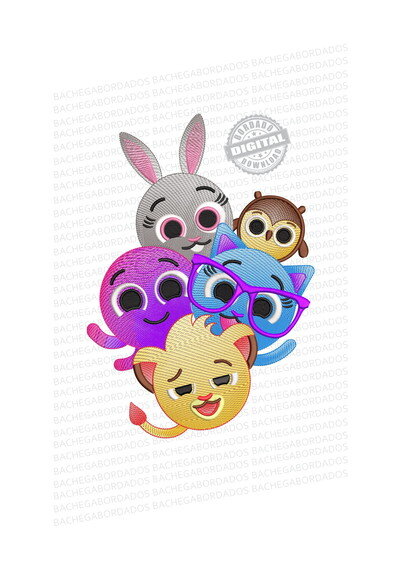 Matriz Bordado Bolofofos Infantil - Rippled em Pontos Leves