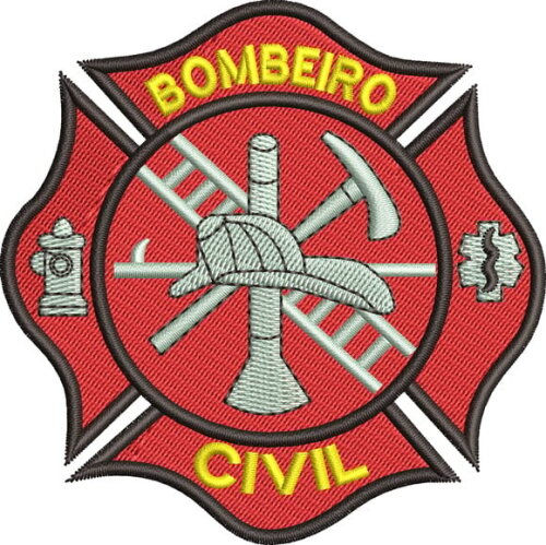 Matriz Bordado Bombeiro Civil