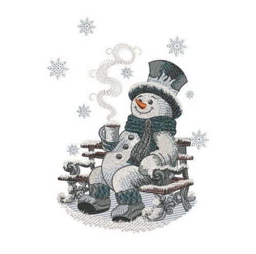 Matriz Bordado Boneco de Neve