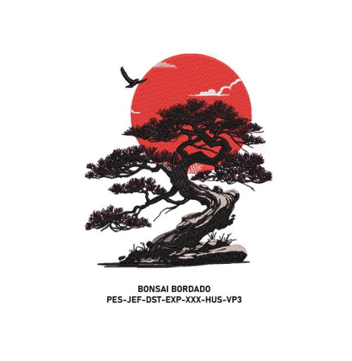 Matriz Bordado Bonsai Japan