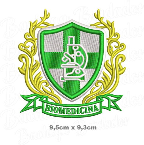 Matriz Bordado Brasão Biomedicina