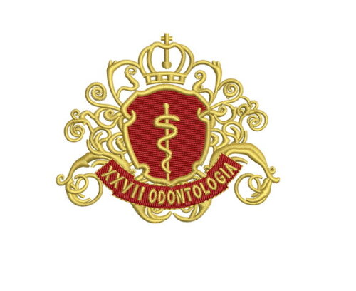 Matriz Bordado Brasão Escudo Odontologia