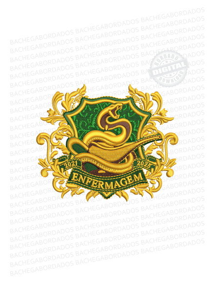 Matriz Bordado Brasão Escudo Enfermagem 2