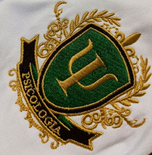 Matriz Bordado Brasão Escudo Psicologia - Arquivo Exclusivo
