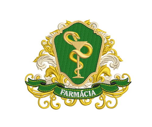 Matriz Bordado Brasão Farmácia