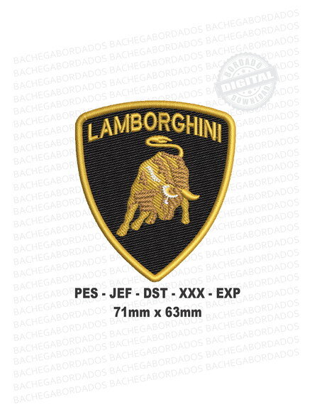 Matriz Bordado Brasão Lamborghini