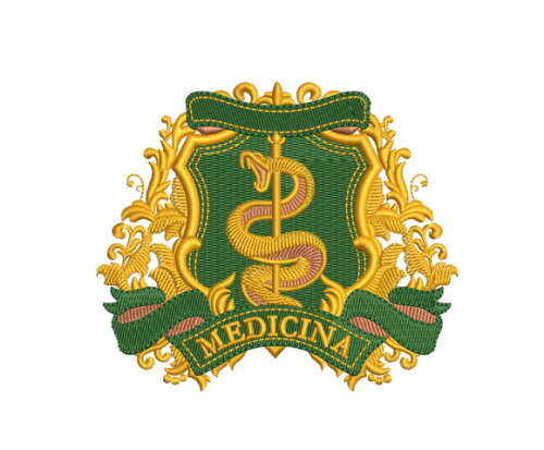 Matriz Bordado Brasão Medicina 2