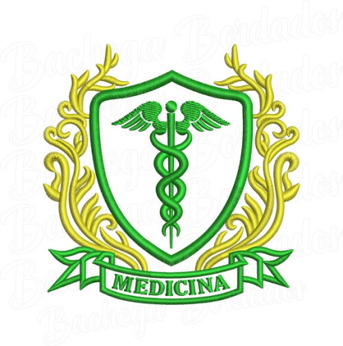 Matriz Bordado Brasão Medicina