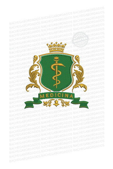 Matriz Bordado Brasão Medicina Novo 2026