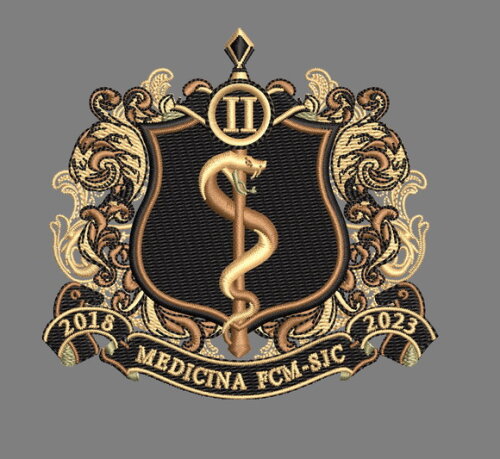 Matriz Bordado Brasão Medicina Fcm Sjc