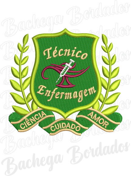 Matriz Bordado Brasão Técnico de Enfermagem