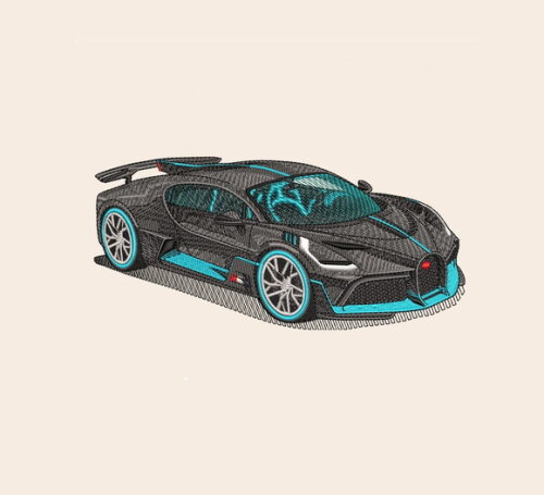 Matriz Bordado Bugatti Car 2025