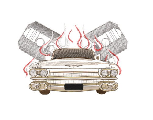 Matriz Bordado Cadillac 5