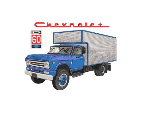 Matriz Bordado Caminhão Chevrolet Furgão