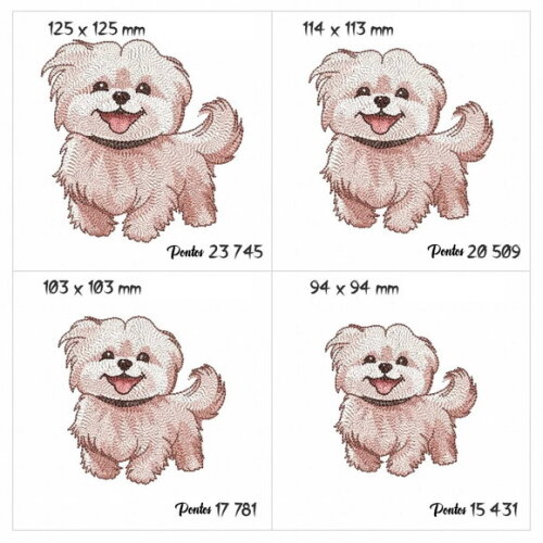 Matriz Bordado Cão Dog Maltipoo