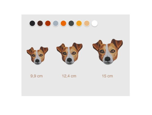 Matriz Bordado Cão Jack Russell