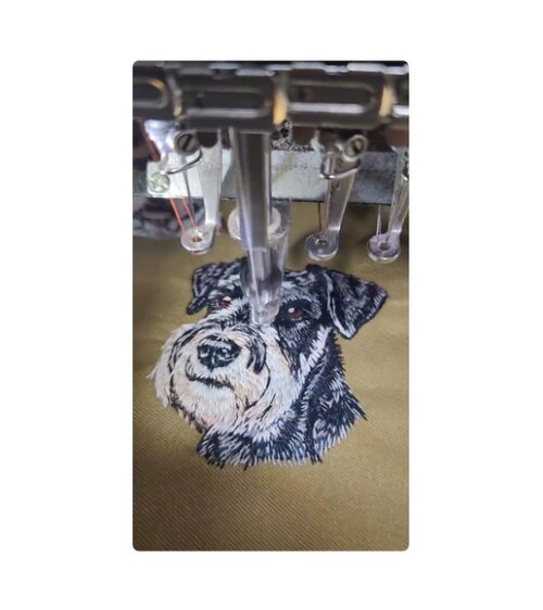 Matriz Bordado Cão Schnauzer 4