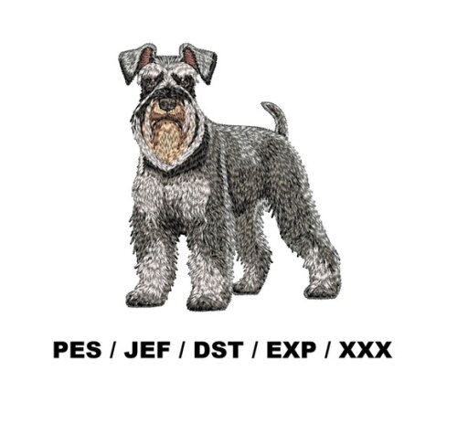Matriz Bordado Cão Schnauzer 5
