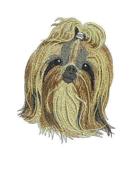 Matriz Bordado Cão Shihtzu Ponny