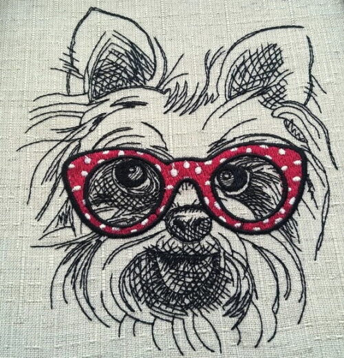 Matriz Bordado Cão Yorkie