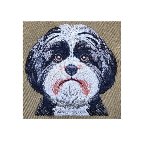 Matriz Bordado Cão Shih Tzu Rosto