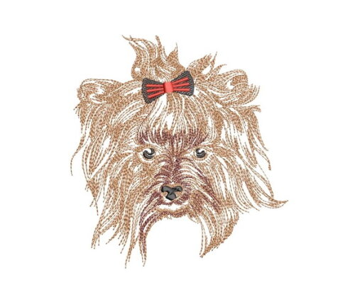 Matriz Bordado Cão Yorkshire Terrier 3