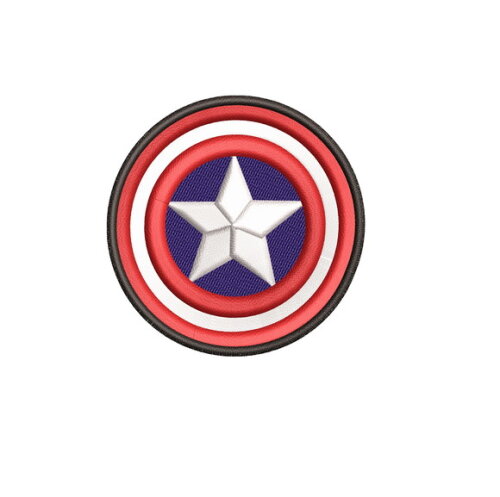 Matriz Bordado Capitão América Escudo