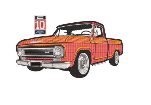 Matriz Bordado Carro Chevrolet C10 2