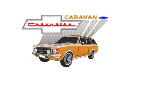 Matriz Bordado Carro Chevrolet Caravan 2