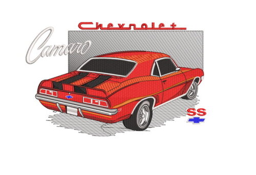 Matriz Bordado Carro Chevrolet Camaro 1