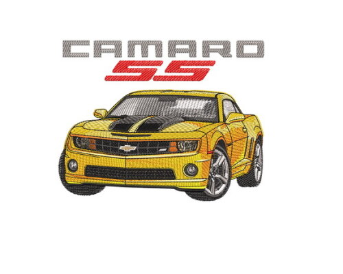 Matriz Bordado Carro Chevrolet Camaro 4