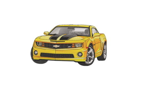 Matriz Bordado Carro Chevrolet Camaro 3