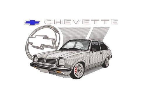 Matriz Bordado Carro Chevrolet Chevette 6